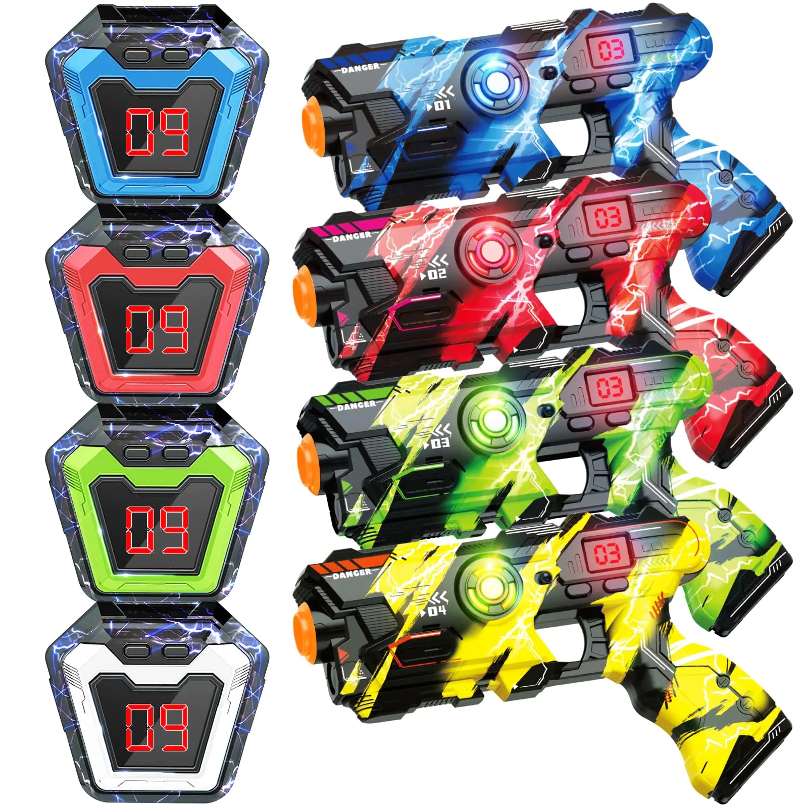 Infrared Laser Tag Guns Set of 4