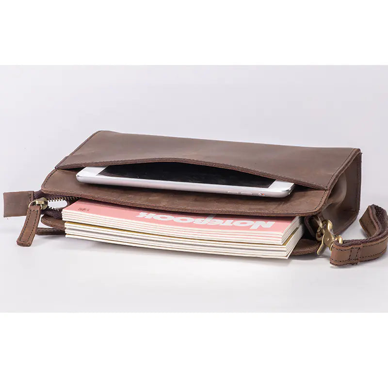 Genuine Leather Men's Shoulder Bag