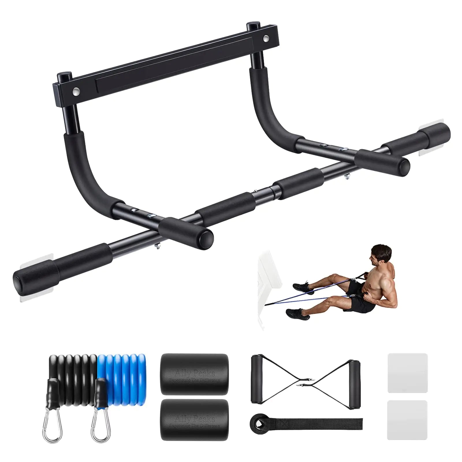 Thickened Steel Pull Up Bar for Doorway