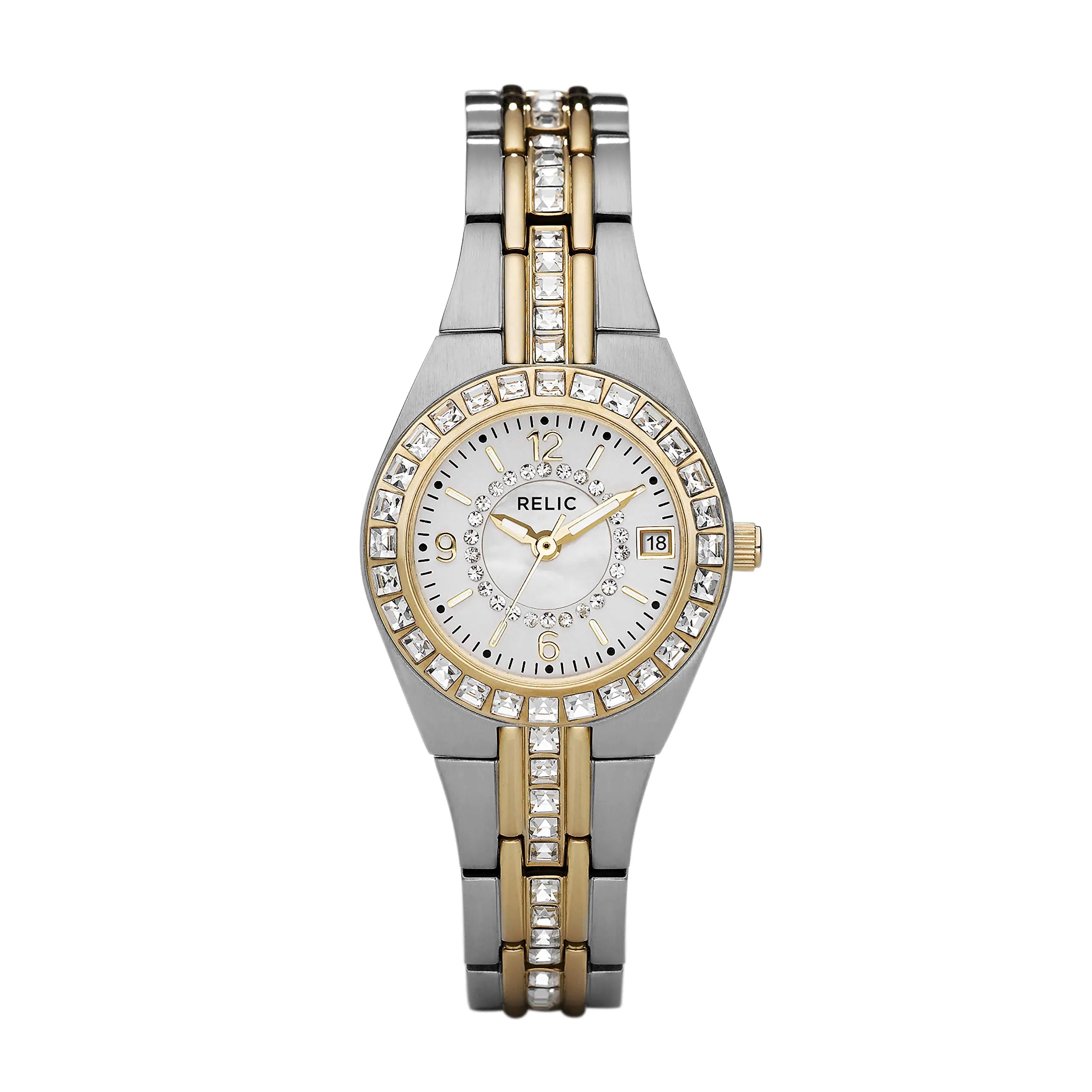Silver and Gold Two-Tone Stainless Steel Bracelet