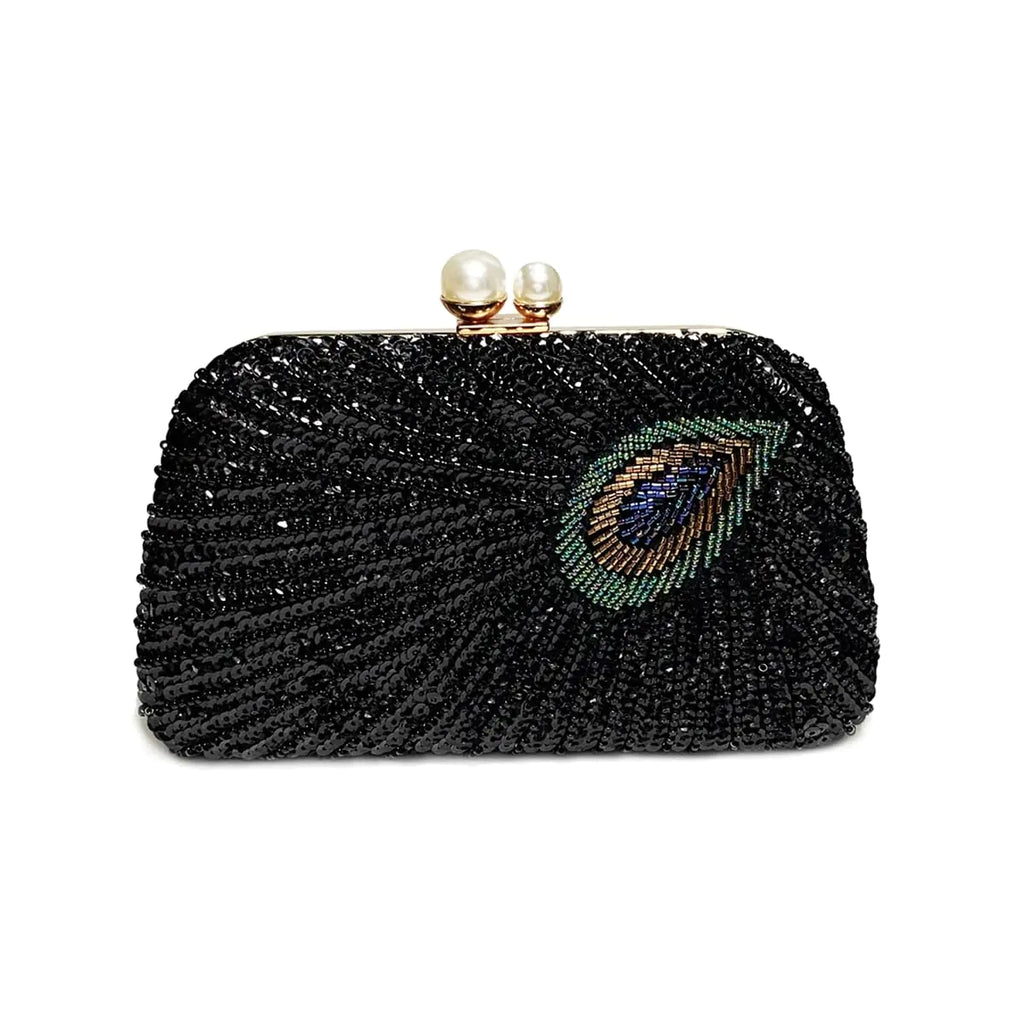 Vintage Beaded Sequin Clutch Purse