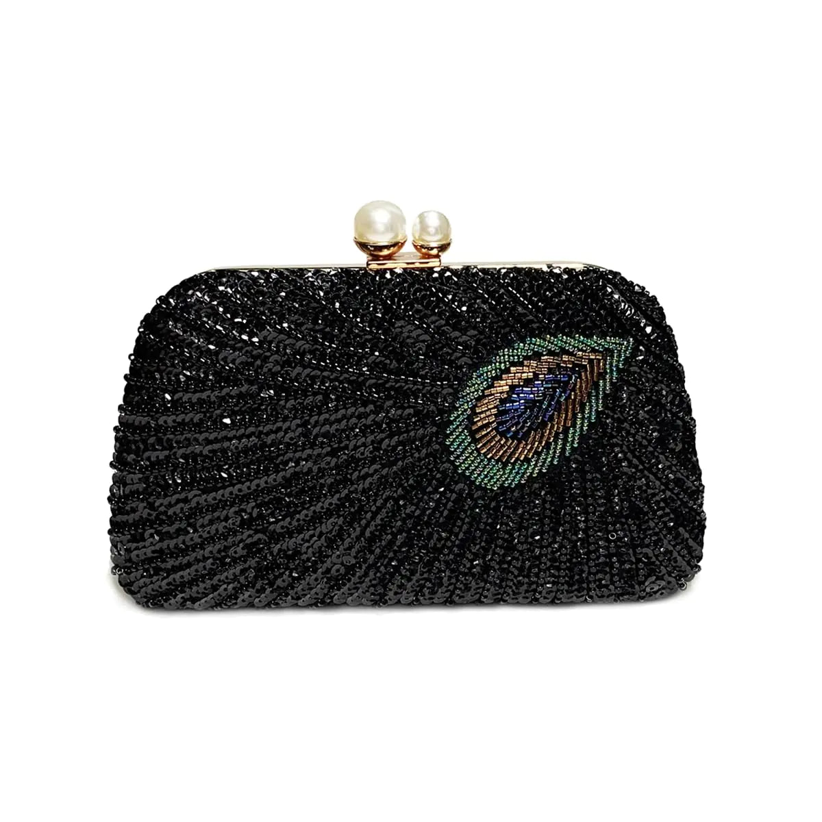 Vintage Beaded Sequin Clutch Purse